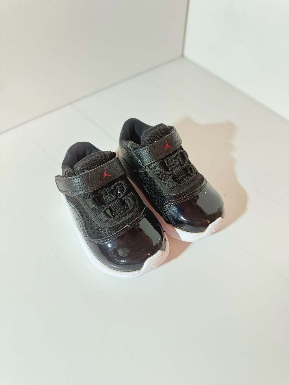 Nike Jordan Max Aura 3 Toddler Shoes Black Patent Leather 5C